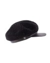 Futrzana czapka Gwen- czarny