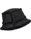Skórzany kapelusz Emma- czarny